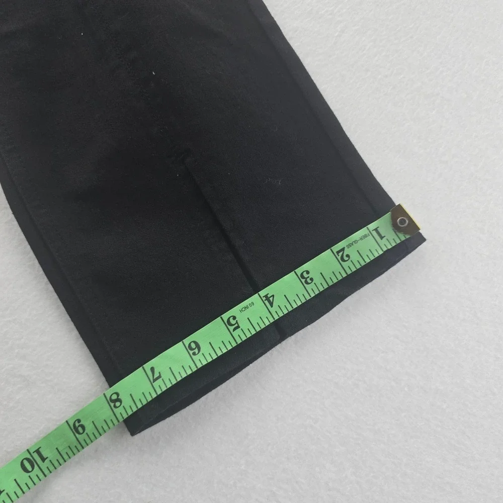 J. Mclaughlin -1302 NWT Rainey Black Split‎ Hem Cropped Pants Womens Size 14